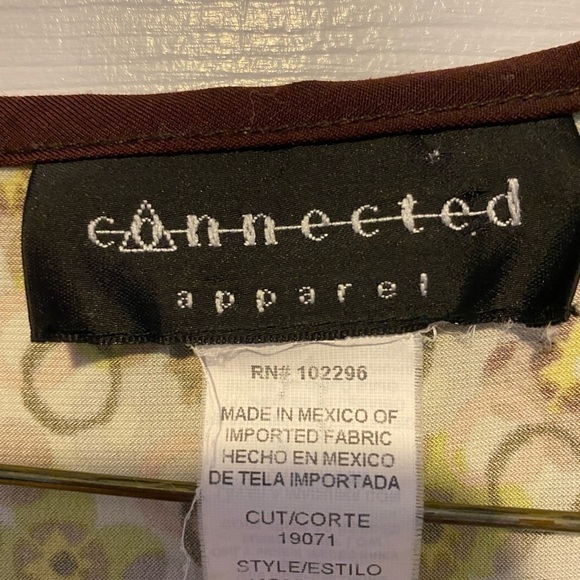 Connected Apparel 70’s Inspired retro green patterned women’s dress size 12 - Picture 10 of 12